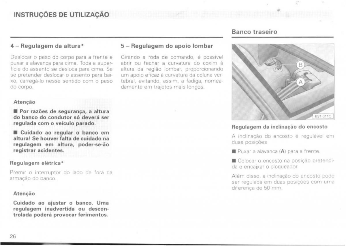 VW Passat B4 manual do usuario / page 28