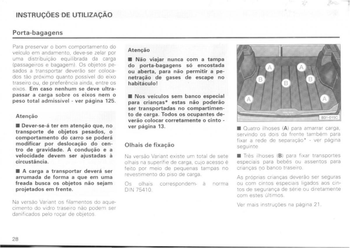 VW Passat B4 manual do usuario / page 30