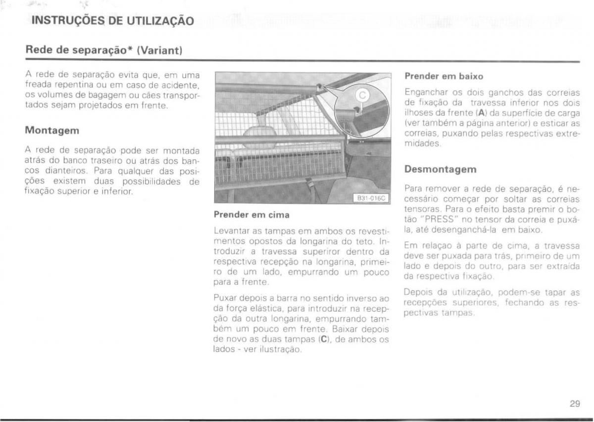 VW Passat B4 manual do usuario / page 31