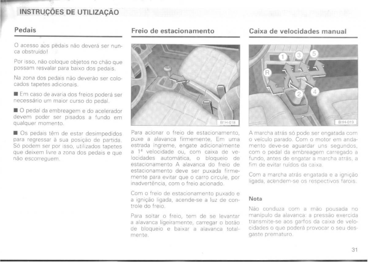 VW Passat B4 manual do usuario / page 33