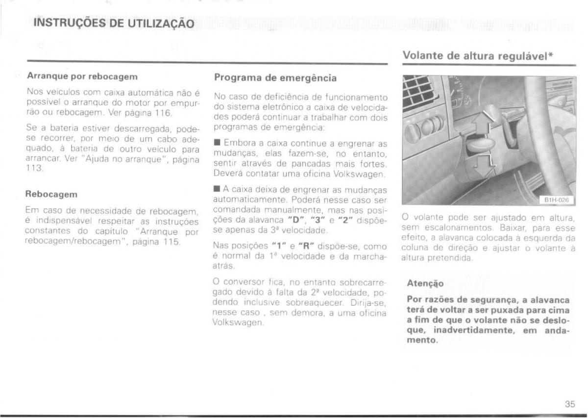 VW Passat B4 manual do usuario / page 37