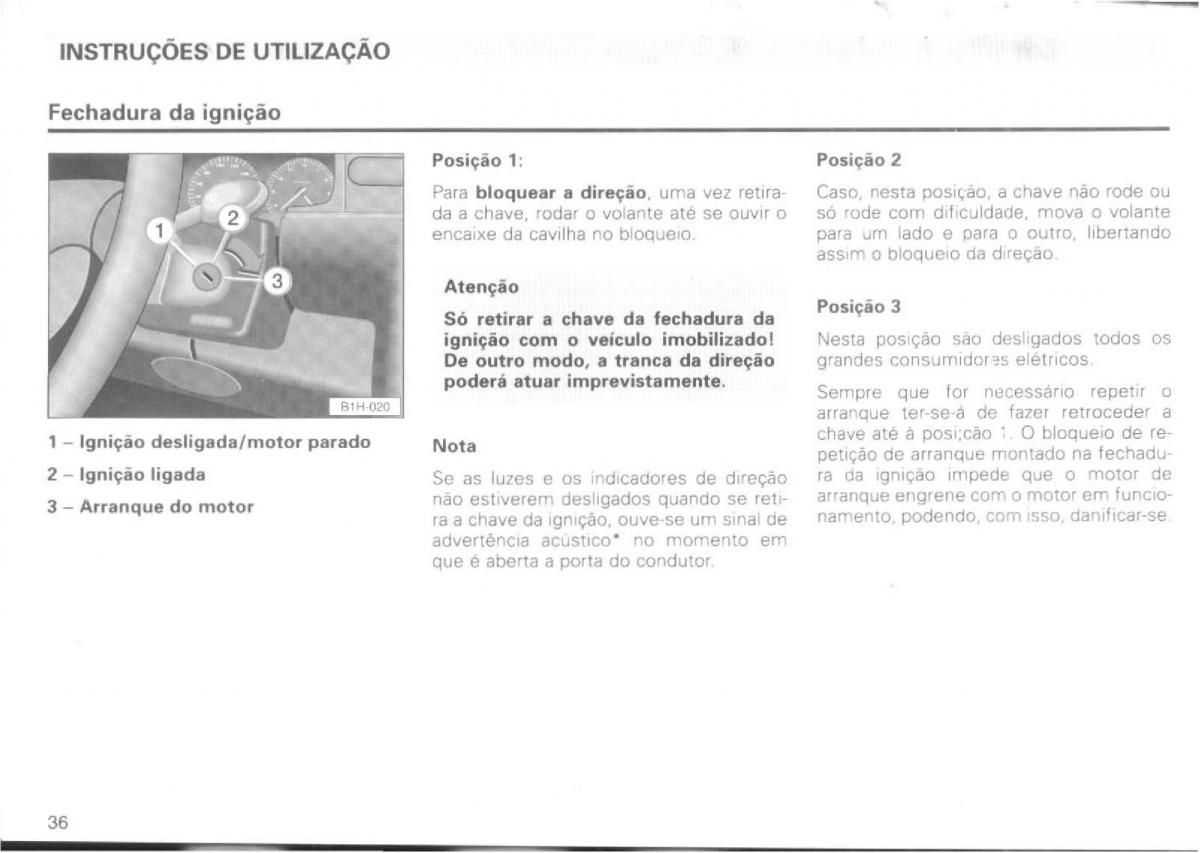 VW Passat B4 manual do usuario / page 38