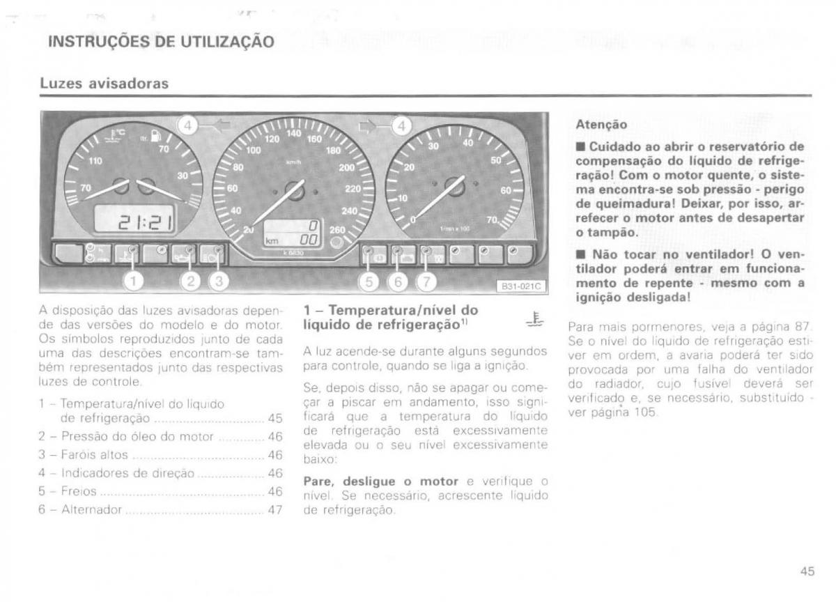 VW Passat B4 manual do usuario / page 47