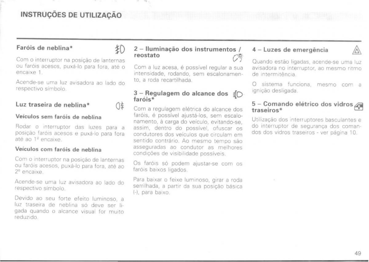 VW Passat B4 manual do usuario / page 51