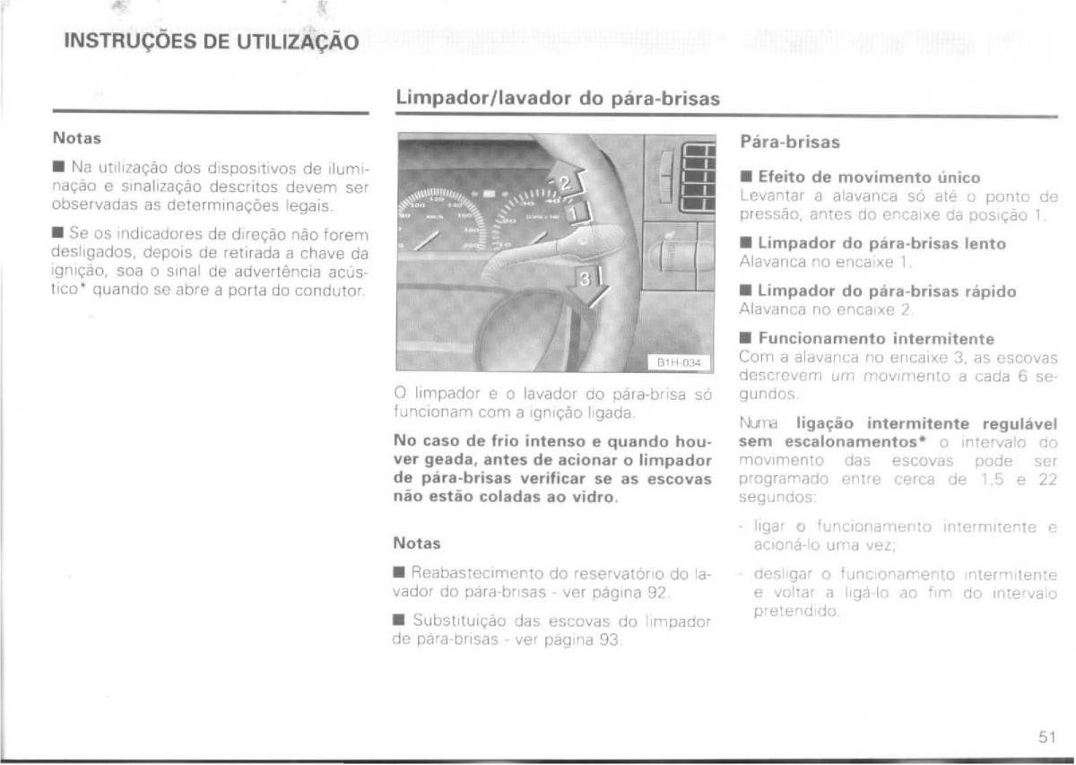 VW Passat B4 manual do usuario / page 53