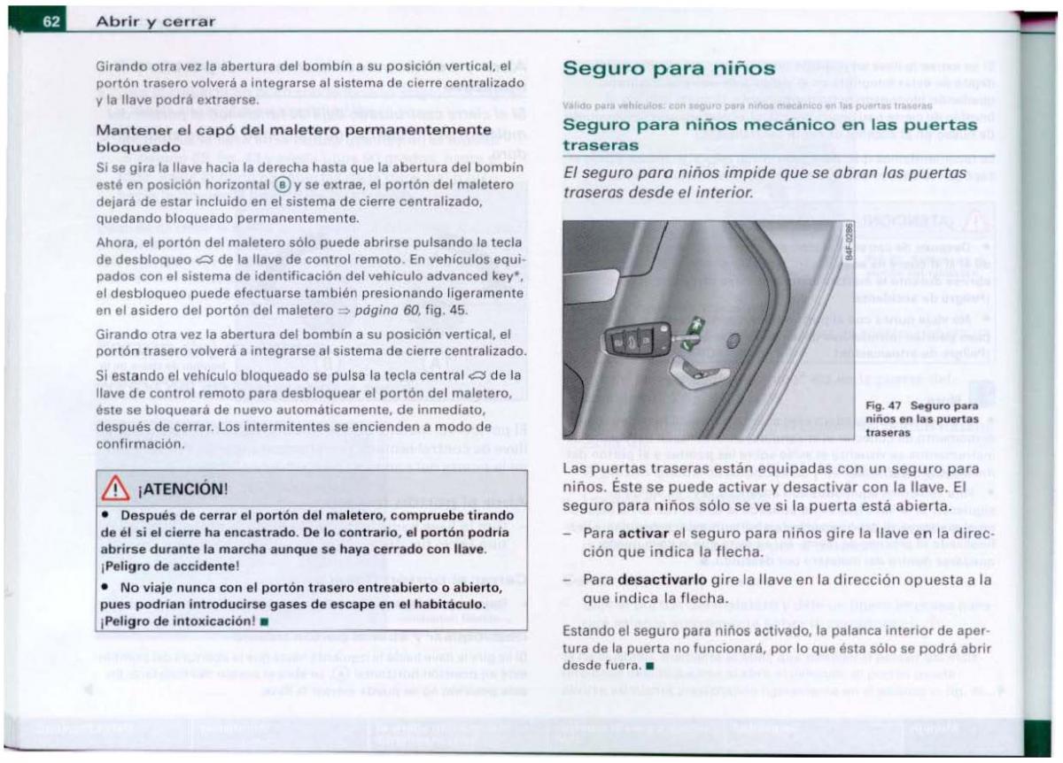 Audi A6 C6 manual del propietario / page 64