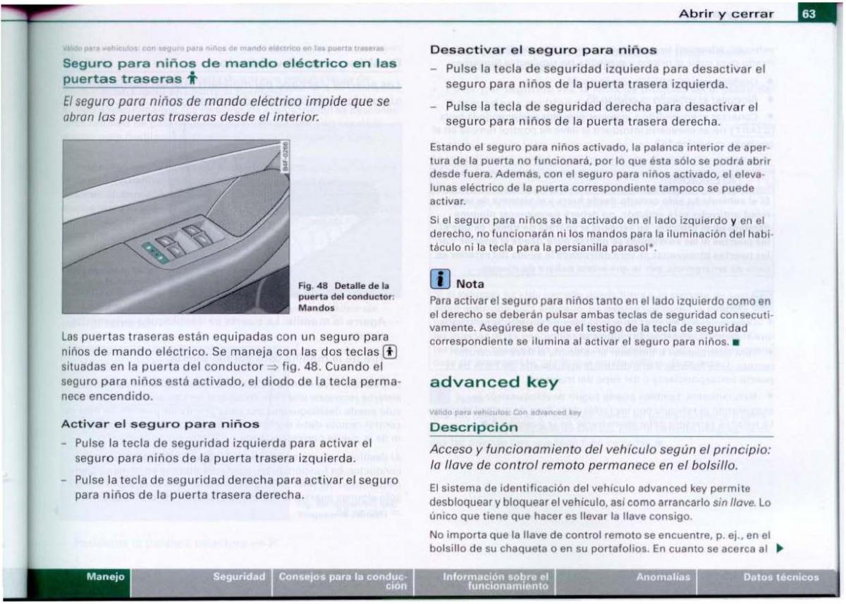 Audi A6 C6 manual del propietario / page 65