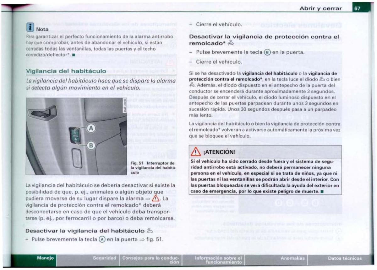 Audi A6 C6 manual del propietario / page 69