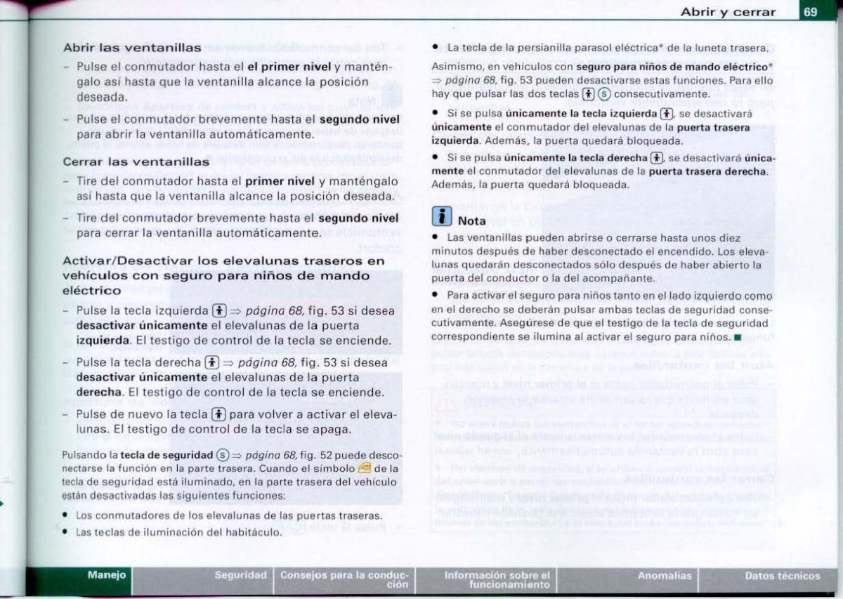 Audi A6 C6 manual del propietario / page 71