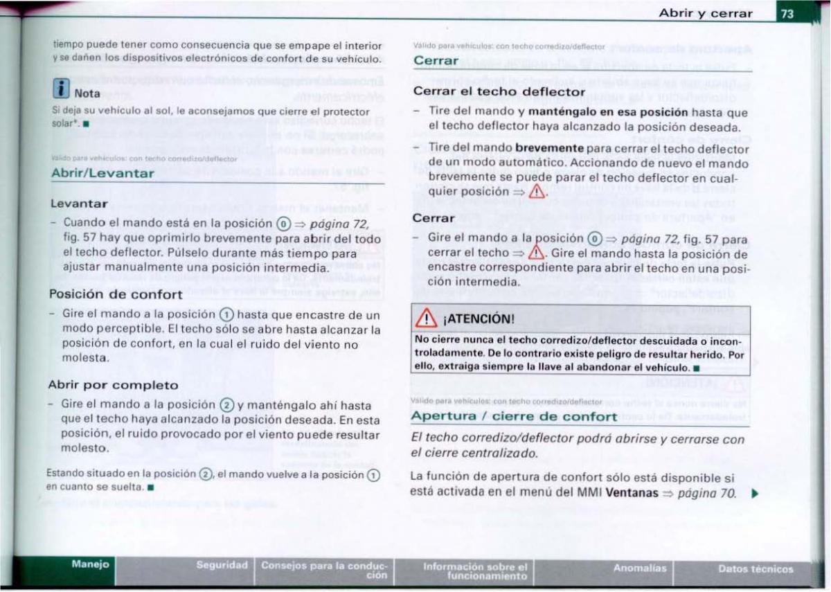 Audi A6 C6 manual del propietario / page 75