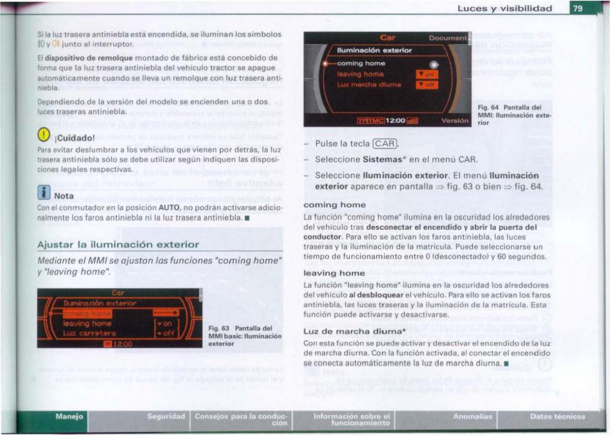 Audi A6 C6 manual del propietario / page 81