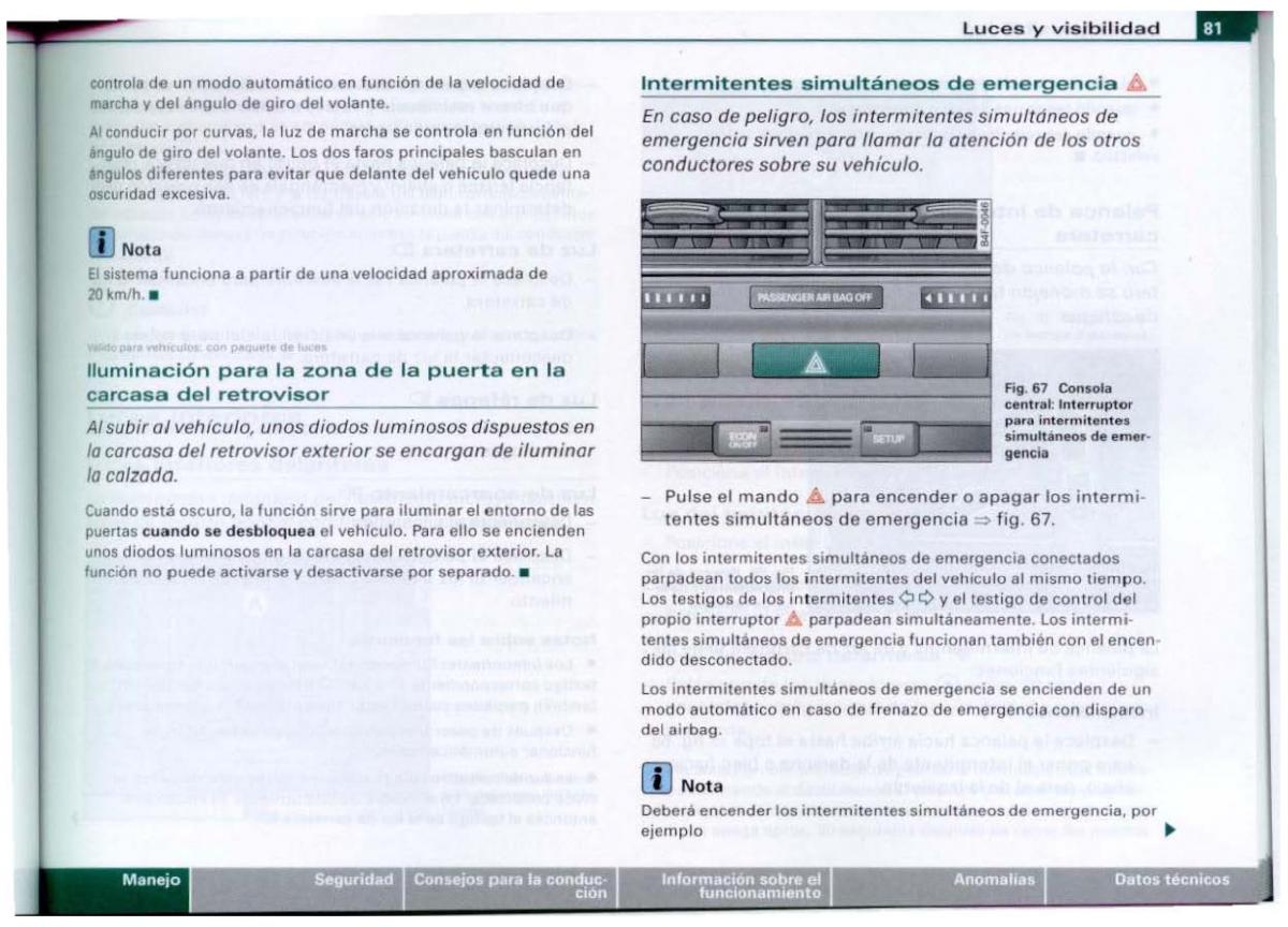 Audi A6 C6 manual del propietario / page 83