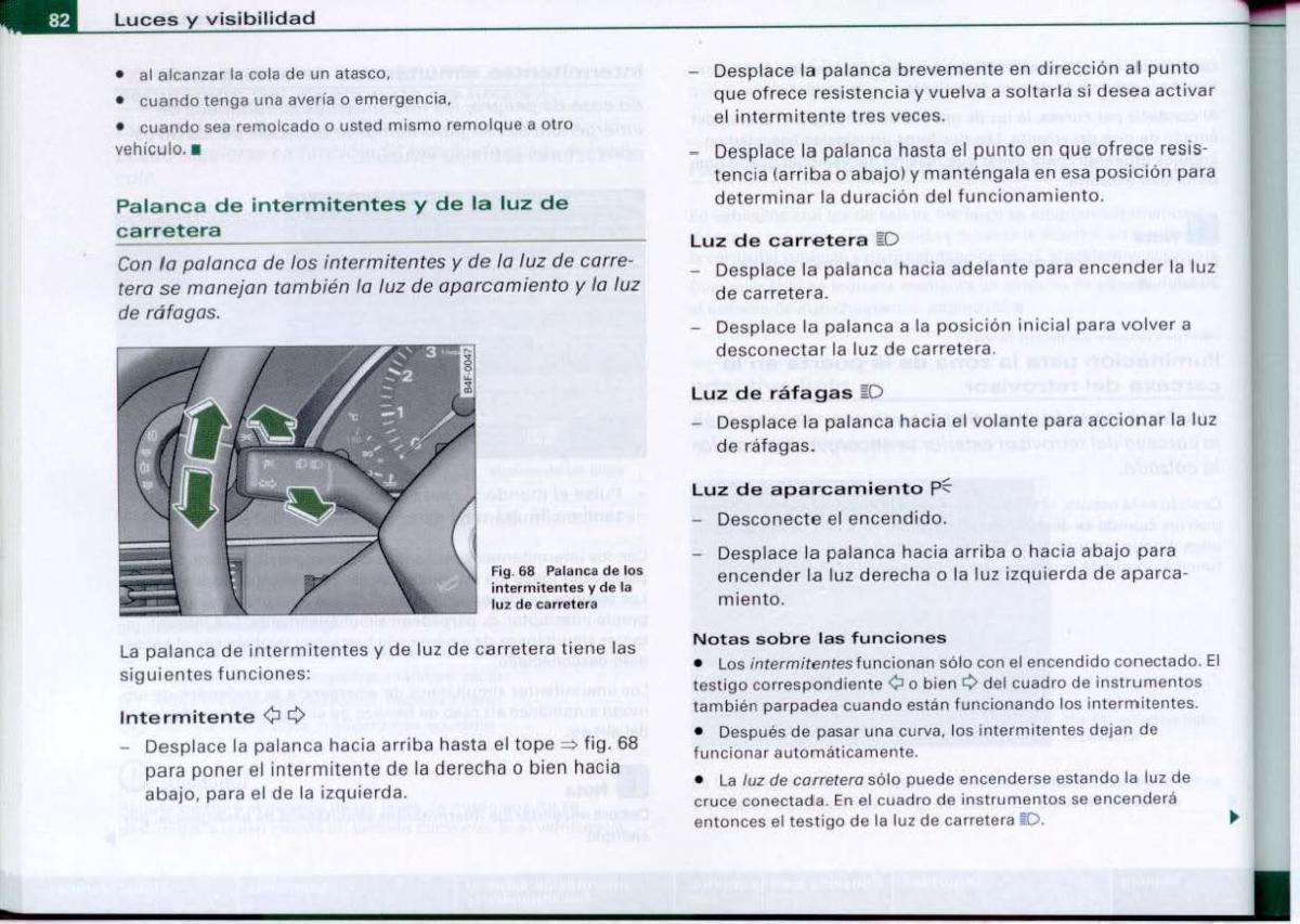 Audi A6 C6 manual del propietario / page 84