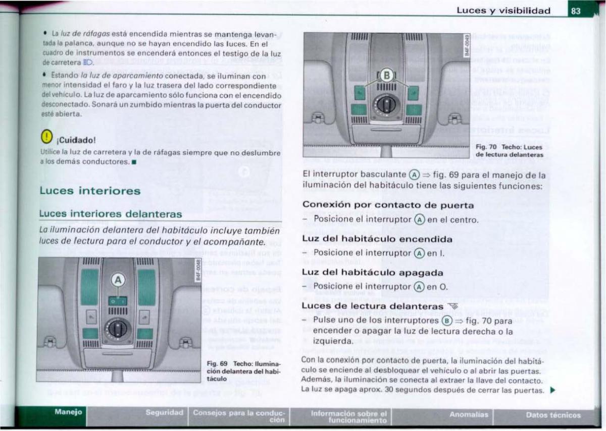 Audi A6 C6 manual del propietario / page 85