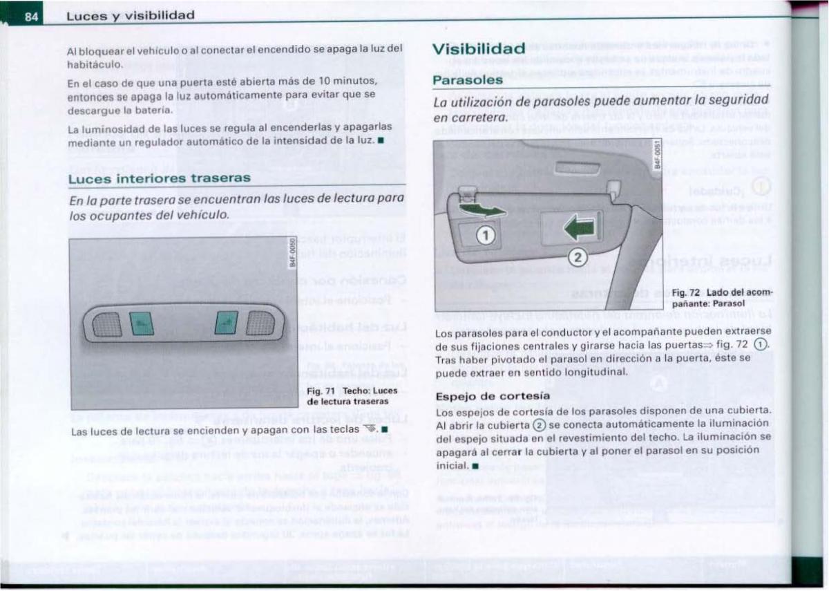 Audi A6 C6 manual del propietario / page 86