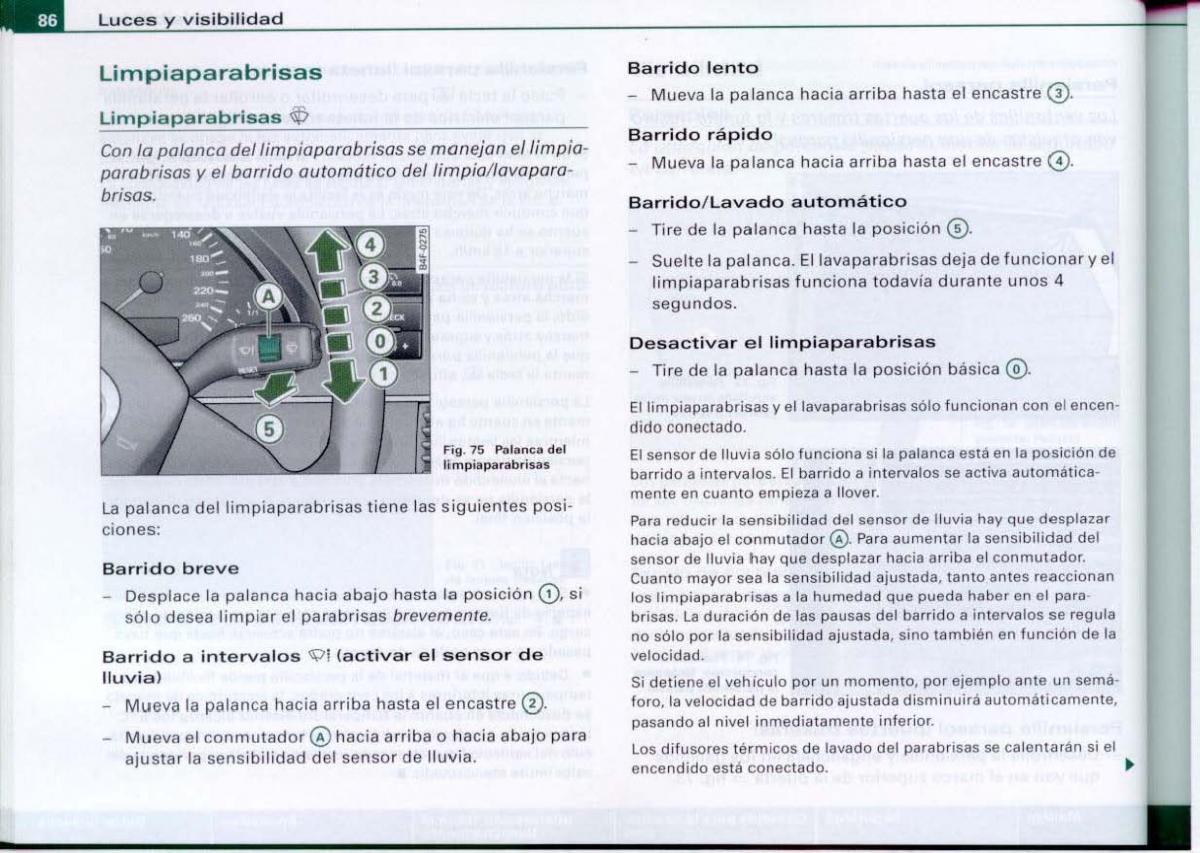 Audi A6 C6 manual del propietario / page 88