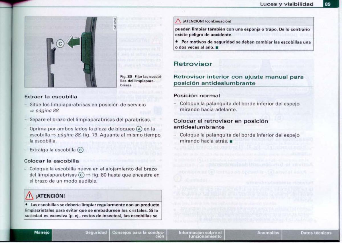 Audi A6 C6 manual del propietario / page 91