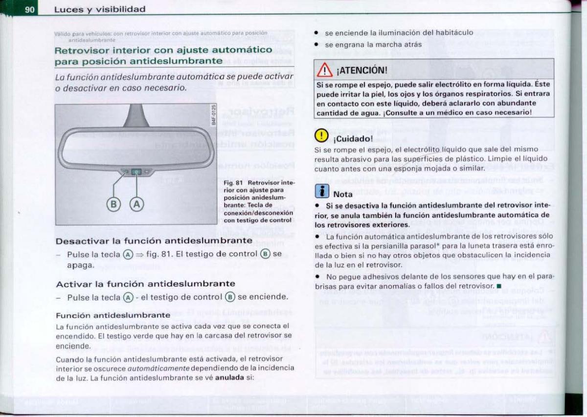 Audi A6 C6 manual del propietario / page 92