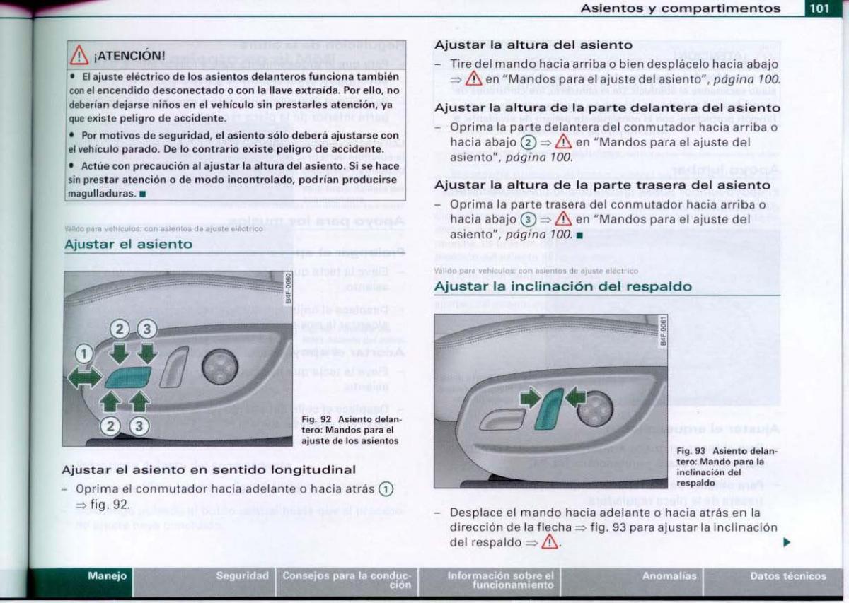 Audi A6 C6 manual del propietario / page 103