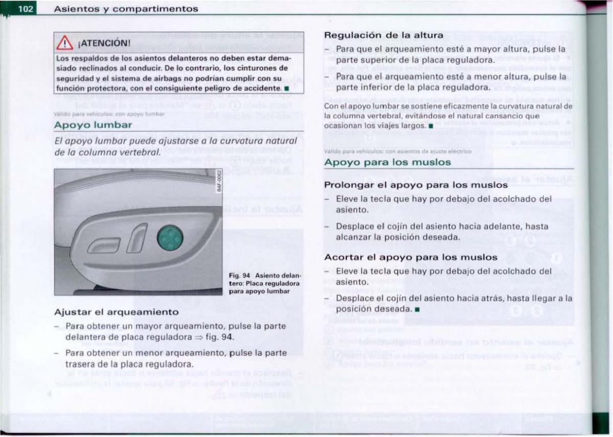 Audi A6 C6 manual del propietario / page 104