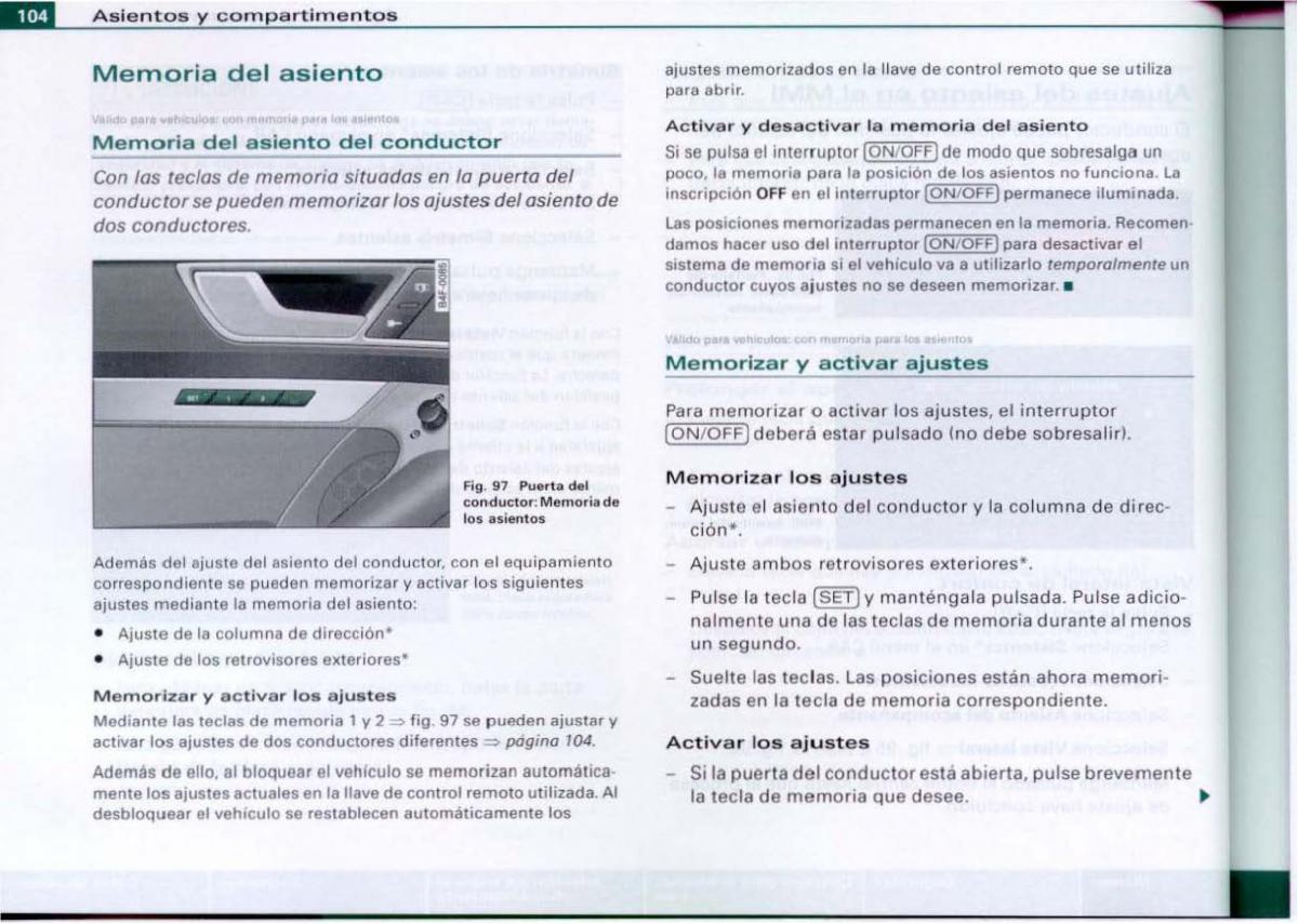 Audi A6 C6 manual del propietario / page 106