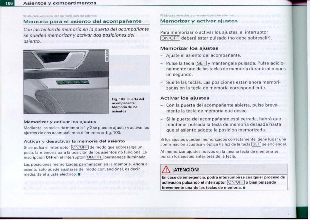 Audi A6 C6 manual del propietario / page 108