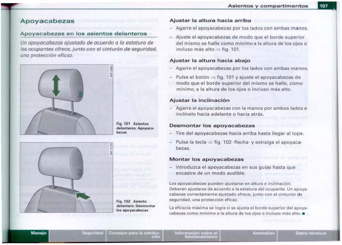 Audi A6 C6 manual del propietario / page 109