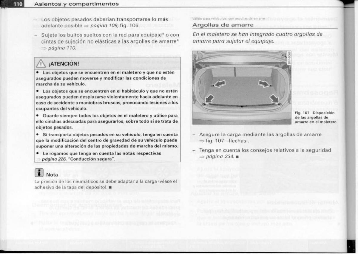 Audi A6 C6 manual del propietario / page 112