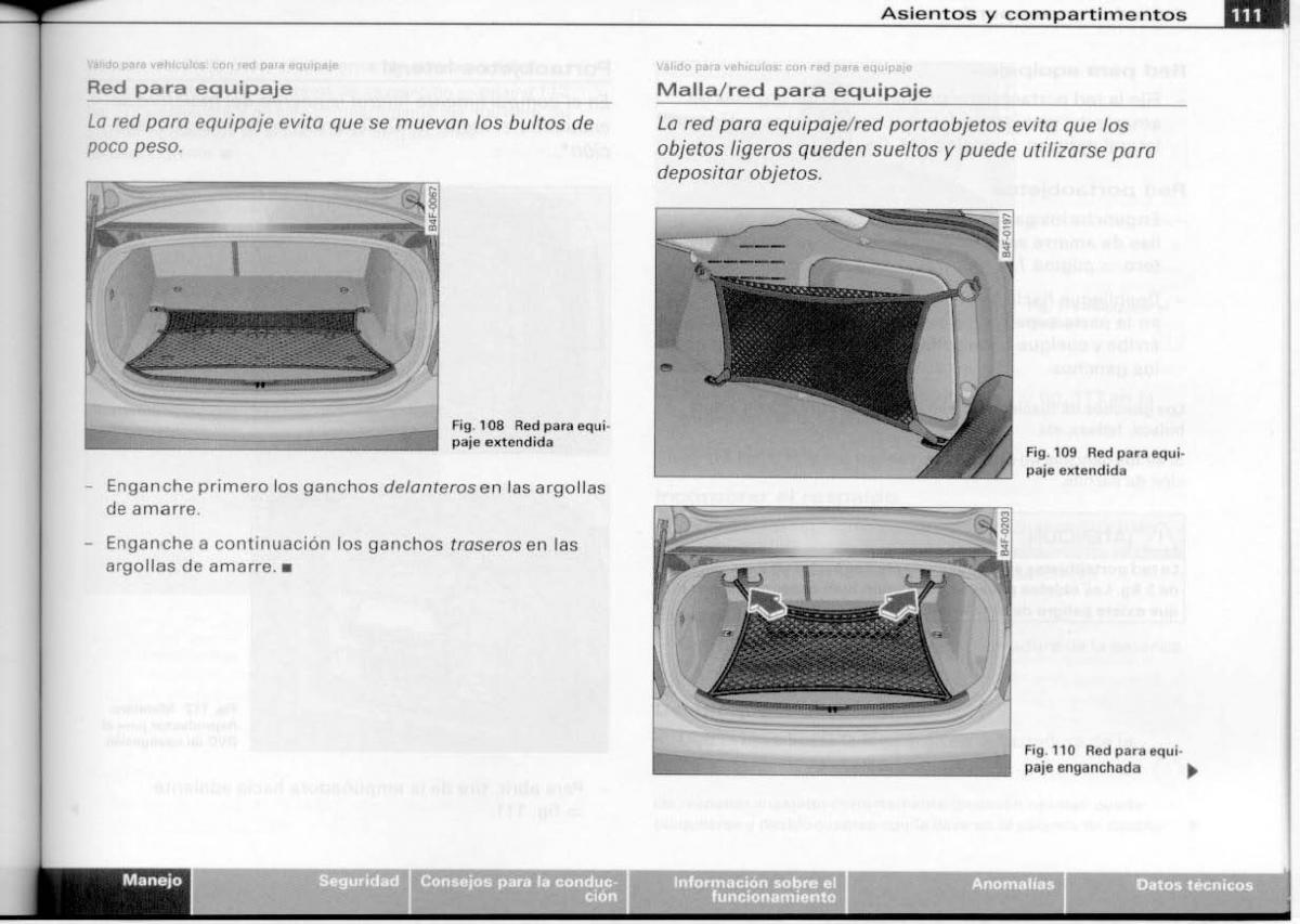 Audi A6 C6 manual del propietario / page 113