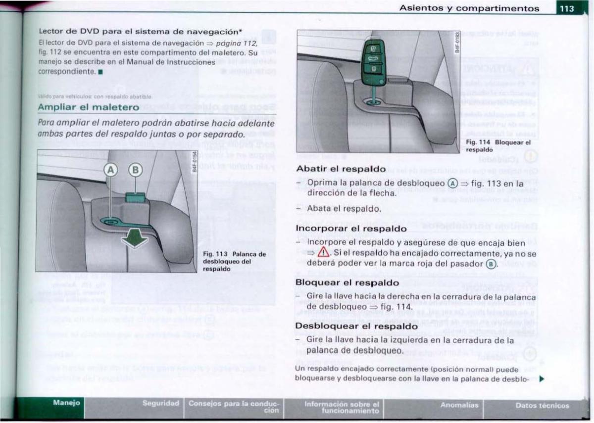 Audi A6 C6 manual del propietario / page 115