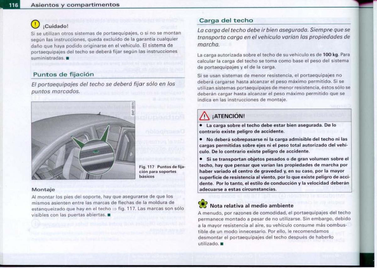 Audi A6 C6 manual del propietario / page 118