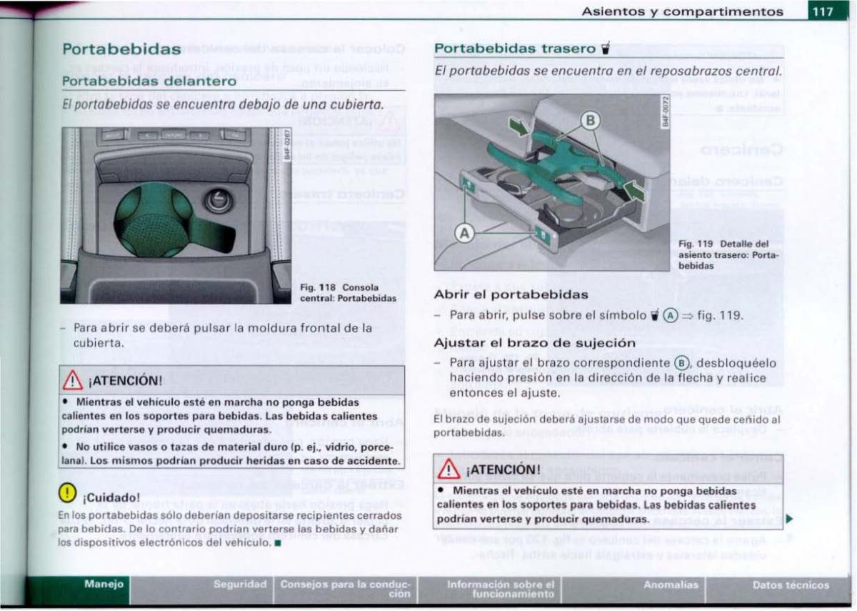 Audi A6 C6 manual del propietario / page 119