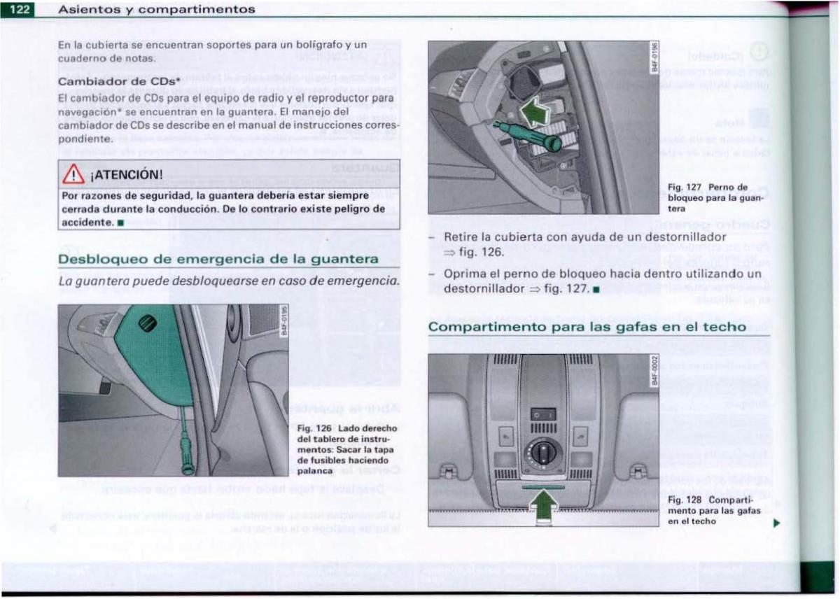 Audi A6 C6 manual del propietario / page 124