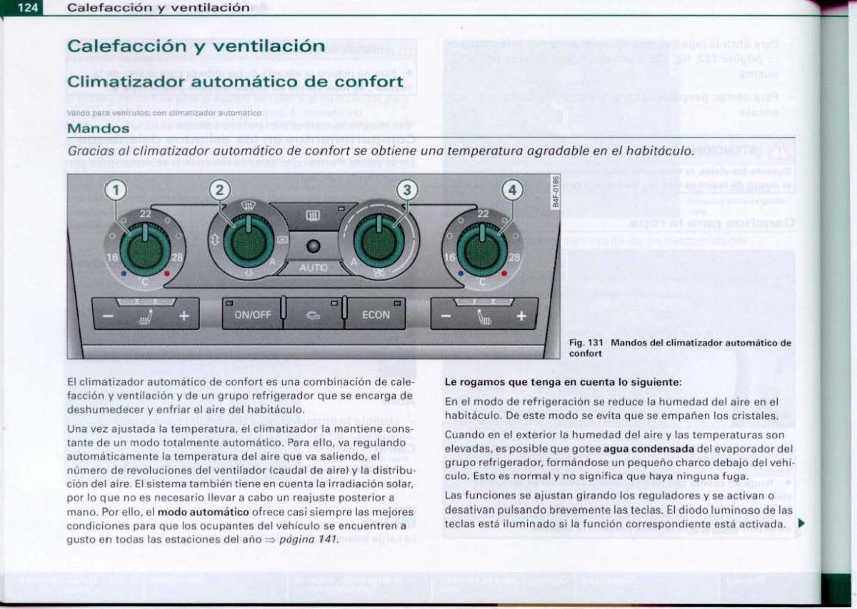 Audi A6 C6 manual del propietario / page 126