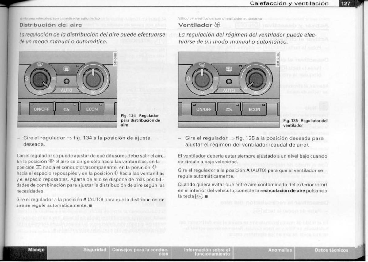 Audi A6 C6 manual del propietario / page 129