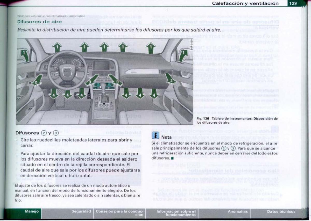 Audi A6 C6 manual del propietario / page 131