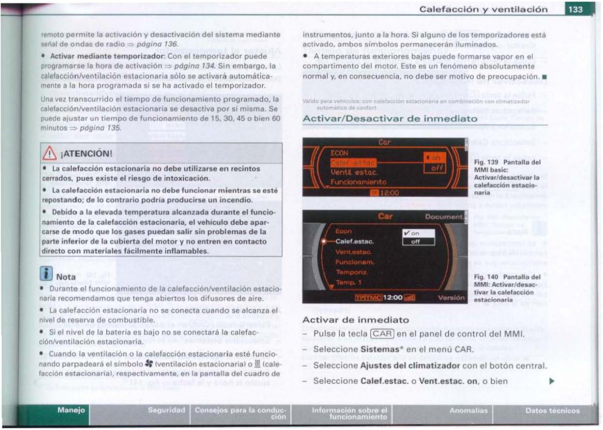 Audi A6 C6 manual del propietario / page 135