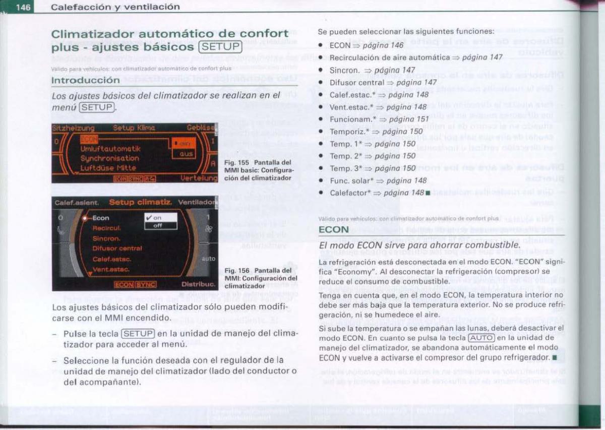 Audi A6 C6 manual del propietario / page 148