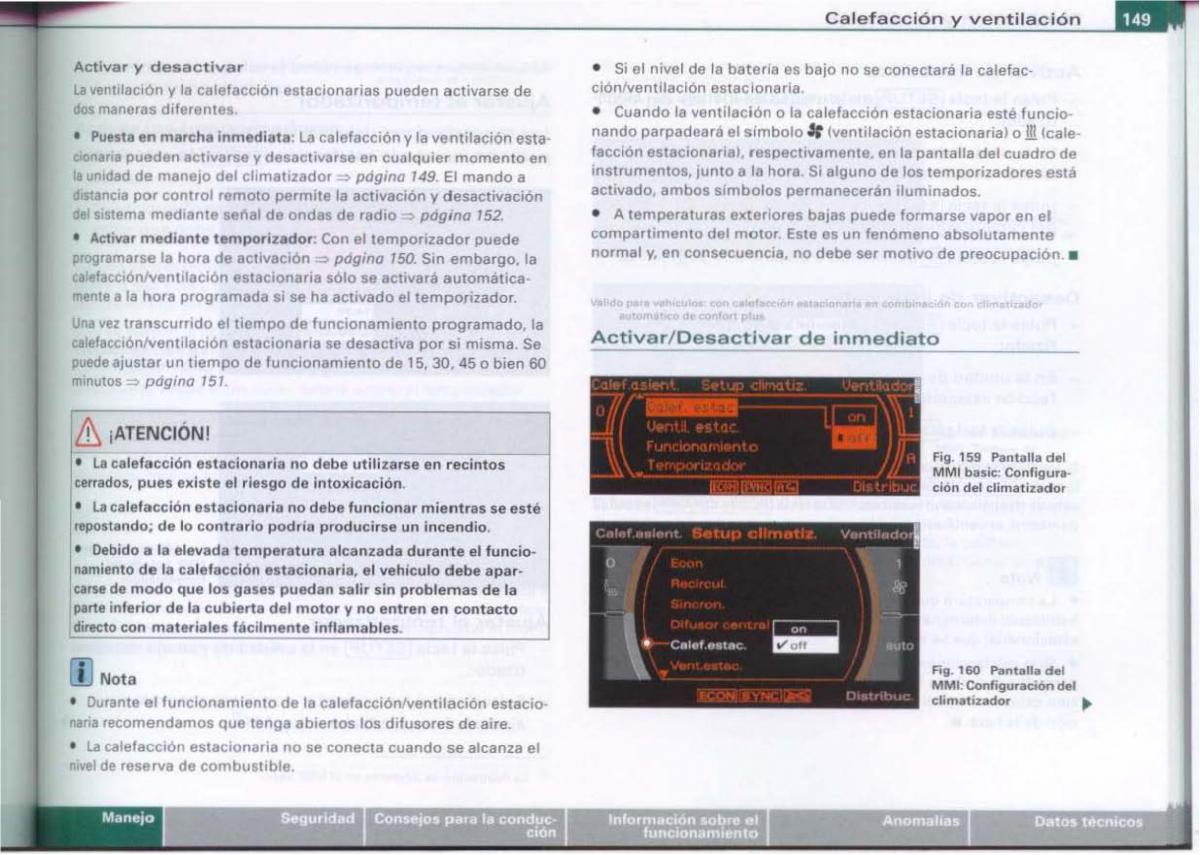 Audi A6 C6 manual del propietario / page 151