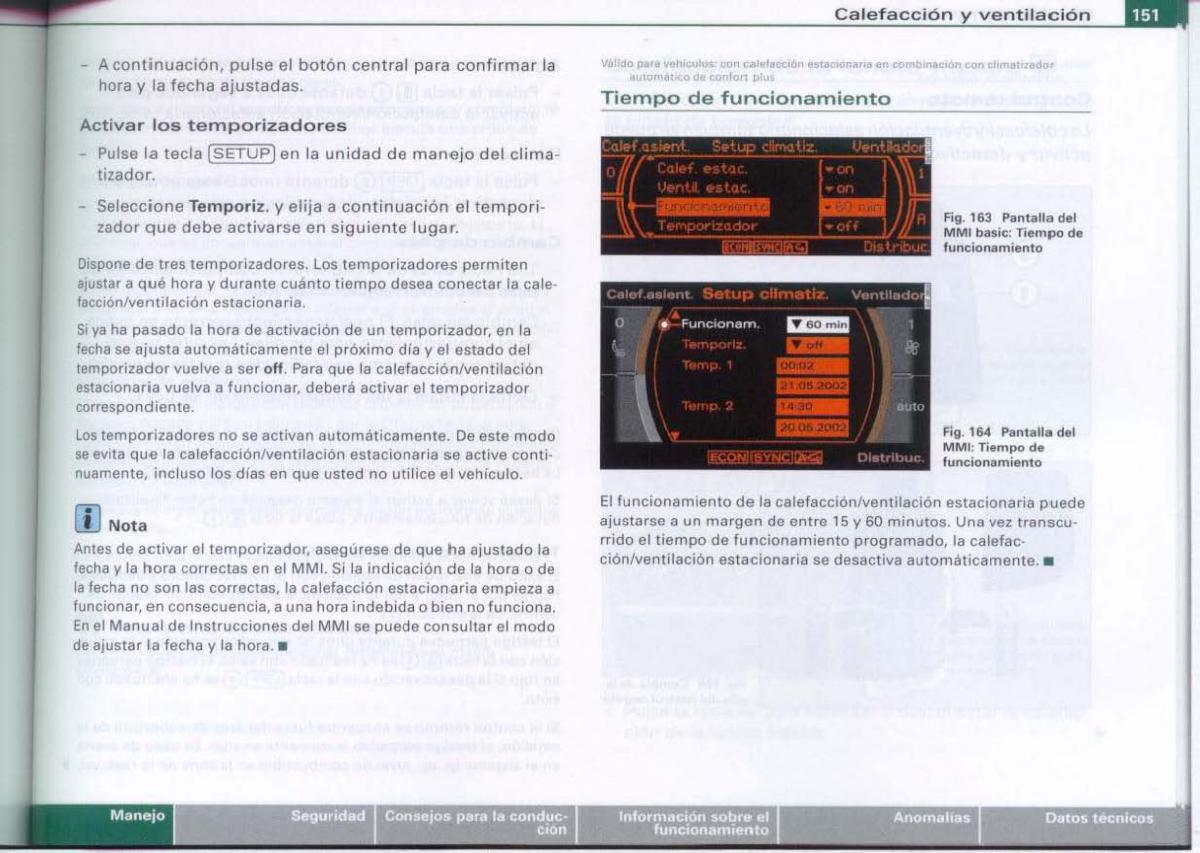 Audi A6 C6 manual del propietario / page 153