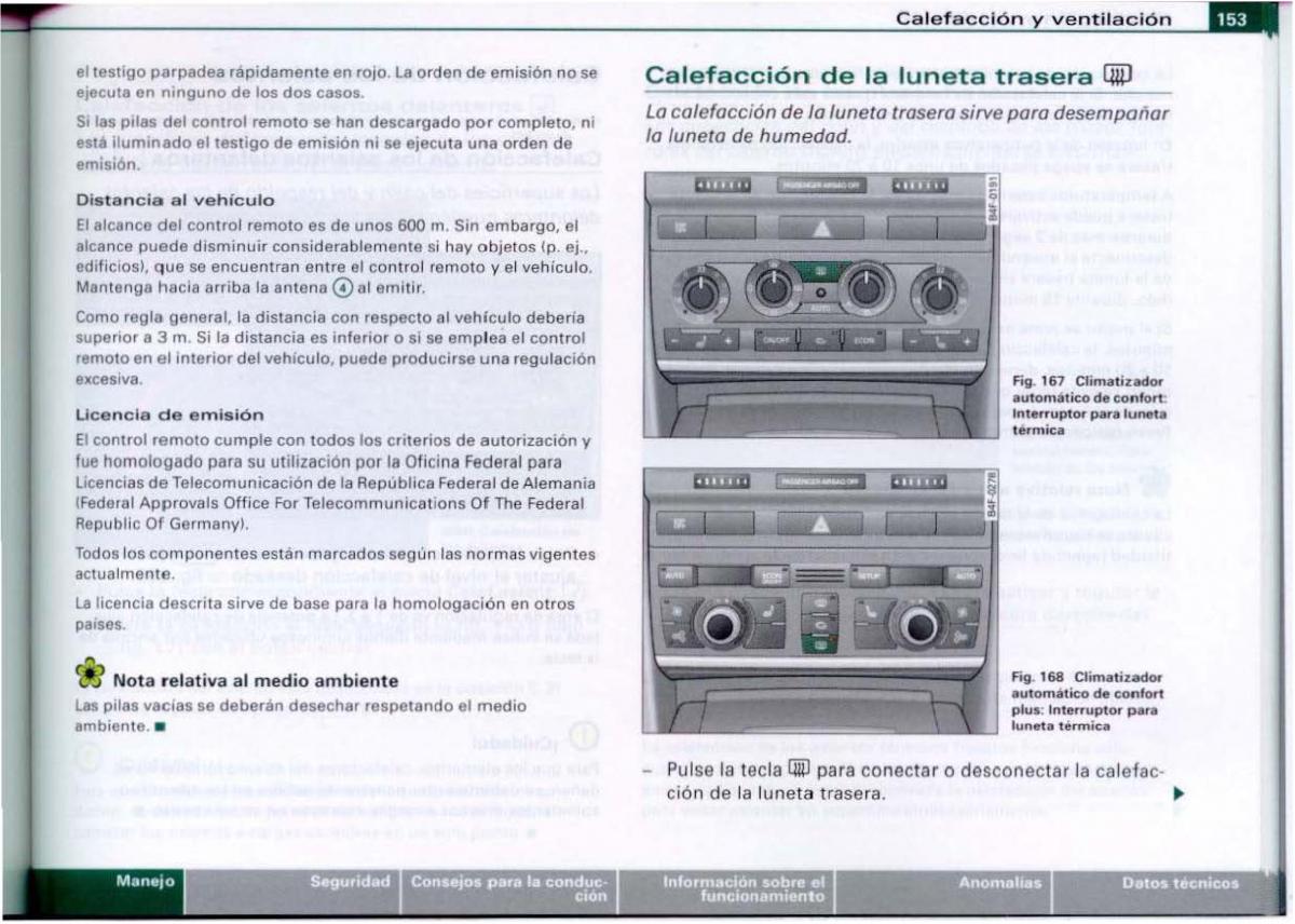 Audi A6 C6 manual del propietario / page 155