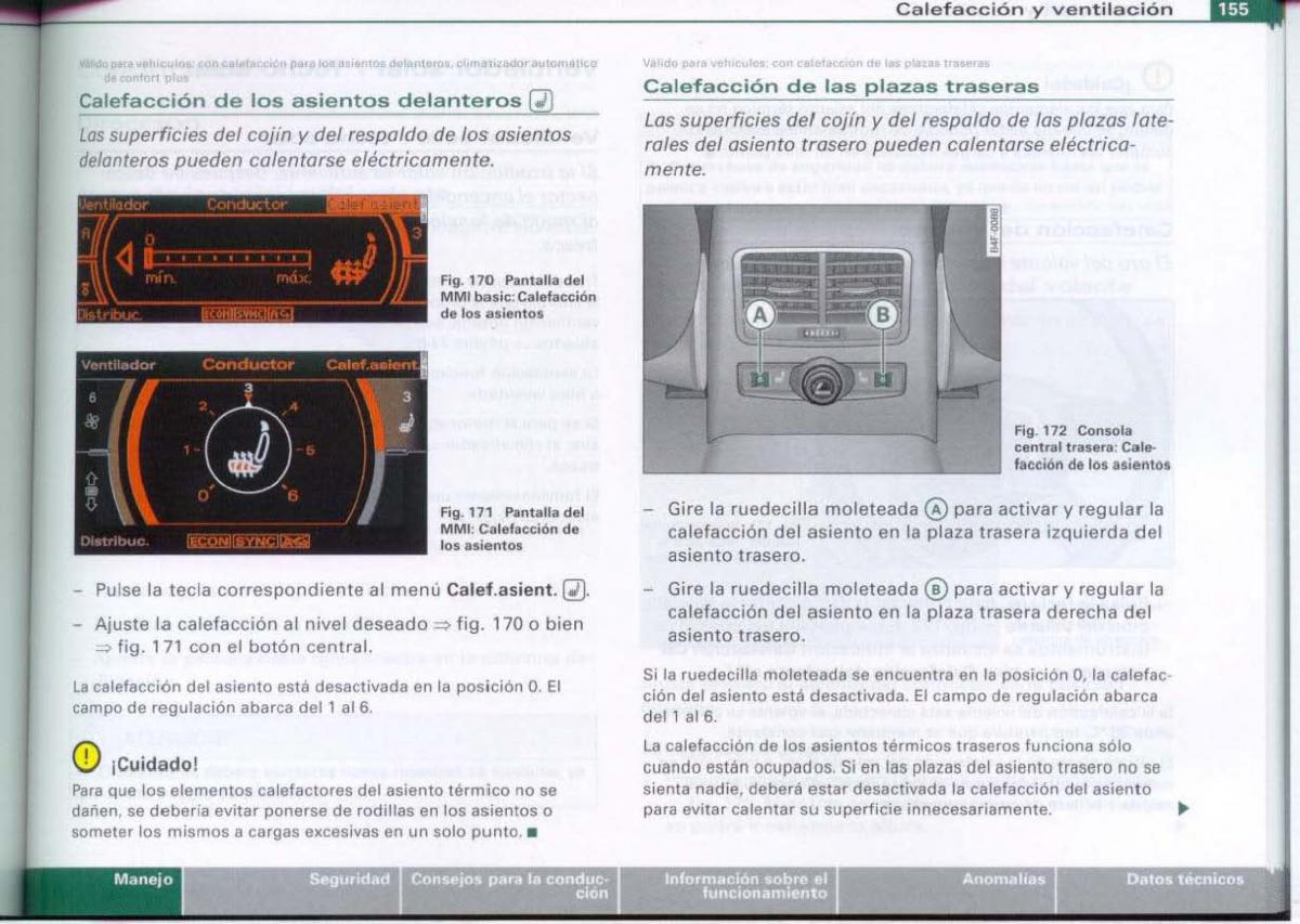 Audi A6 C6 manual del propietario / page 157