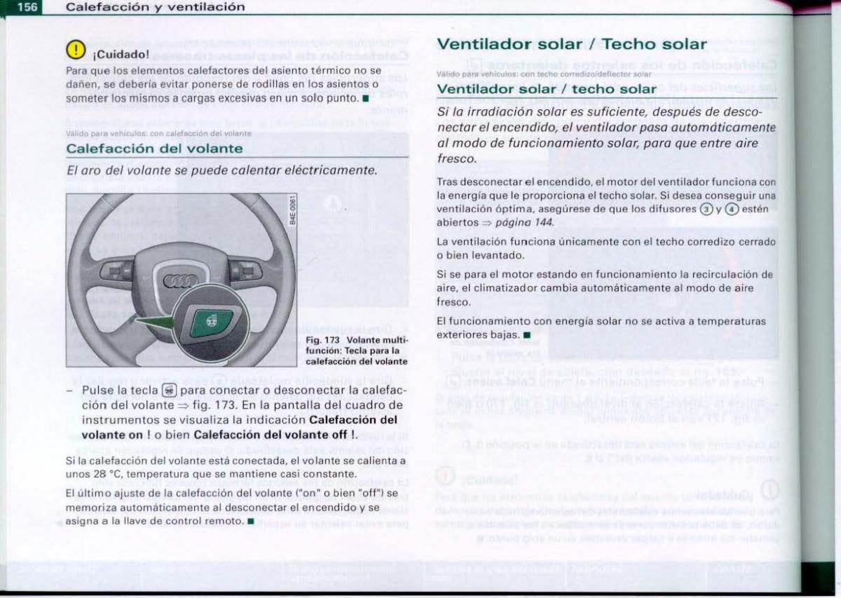 Audi A6 C6 manual del propietario / page 158