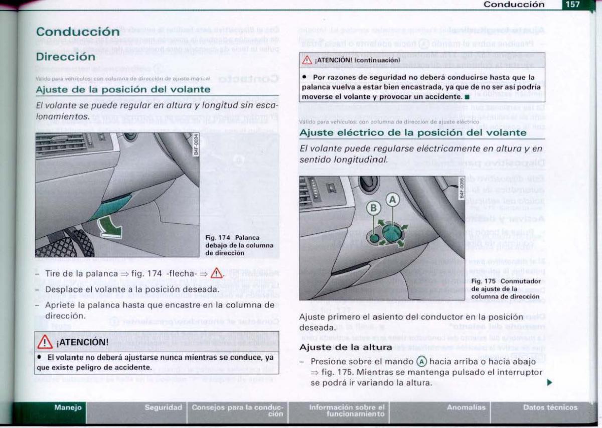 Audi A6 C6 manual del propietario / page 159