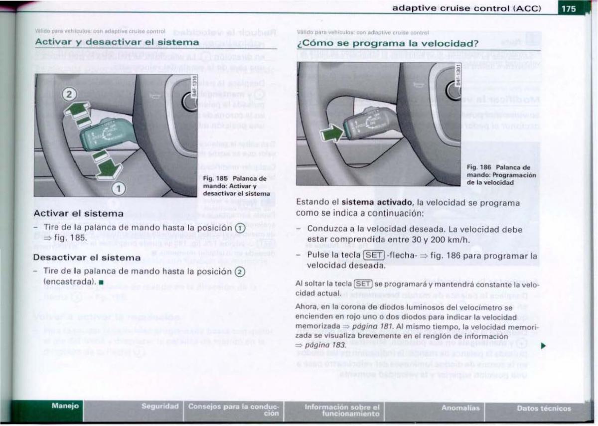 Audi A6 C6 manual del propietario / page 177