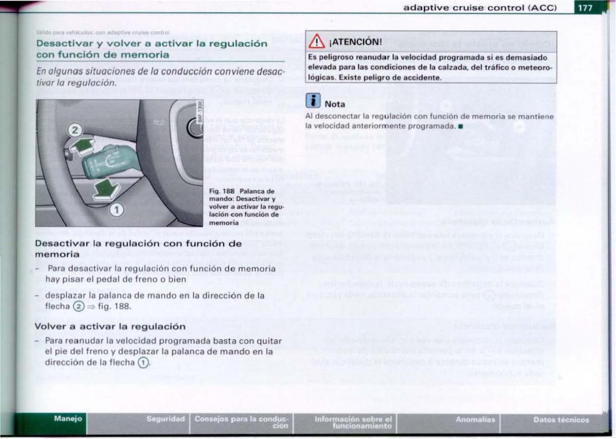 Audi A6 C6 manual del propietario / page 179