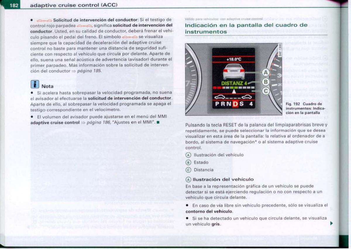 Audi A6 C6 manual del propietario / page 184