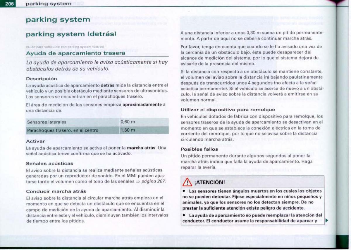 Audi A6 C6 manual del propietario / page 208