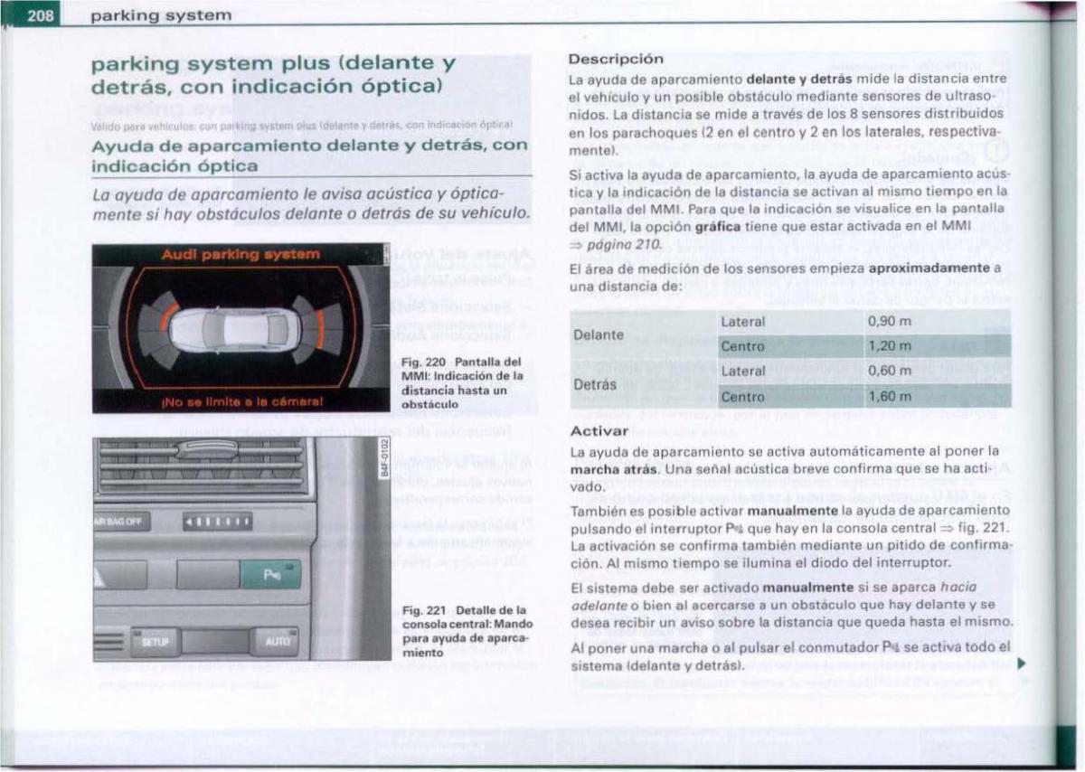 Audi A6 C6 manual del propietario / page 210