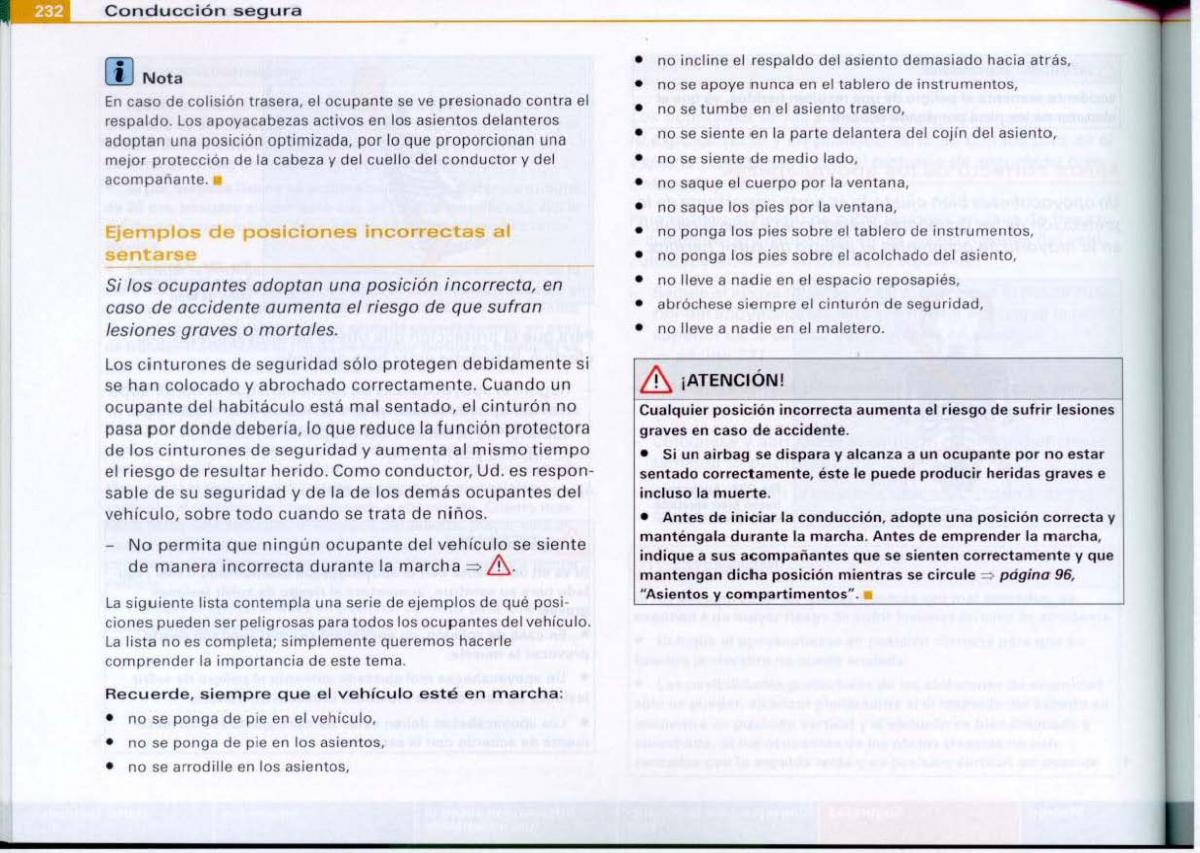 Audi A6 C6 manual del propietario / page 234